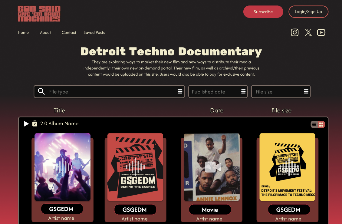 GSGEDM VOD Streaming Site
